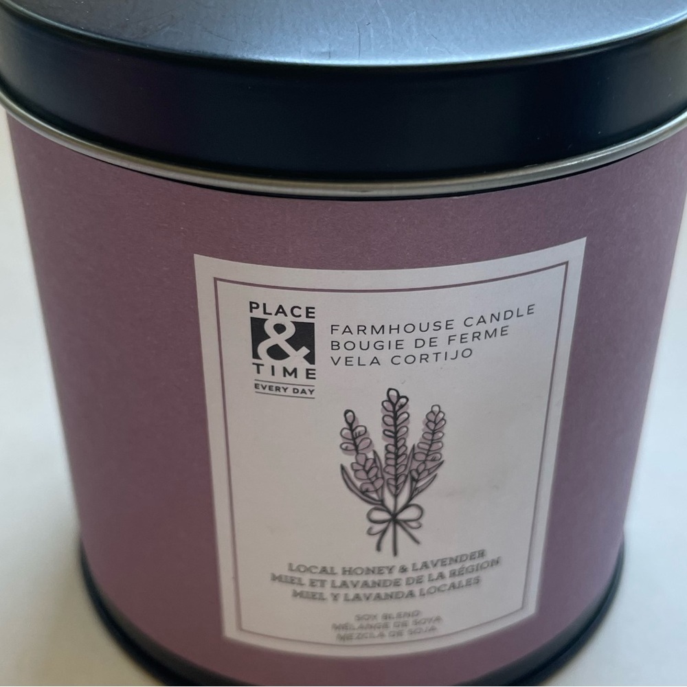Scented Candle 3 Piece Set - 12oz Farmhouse Tin Place & Time - Picture 6 of 8